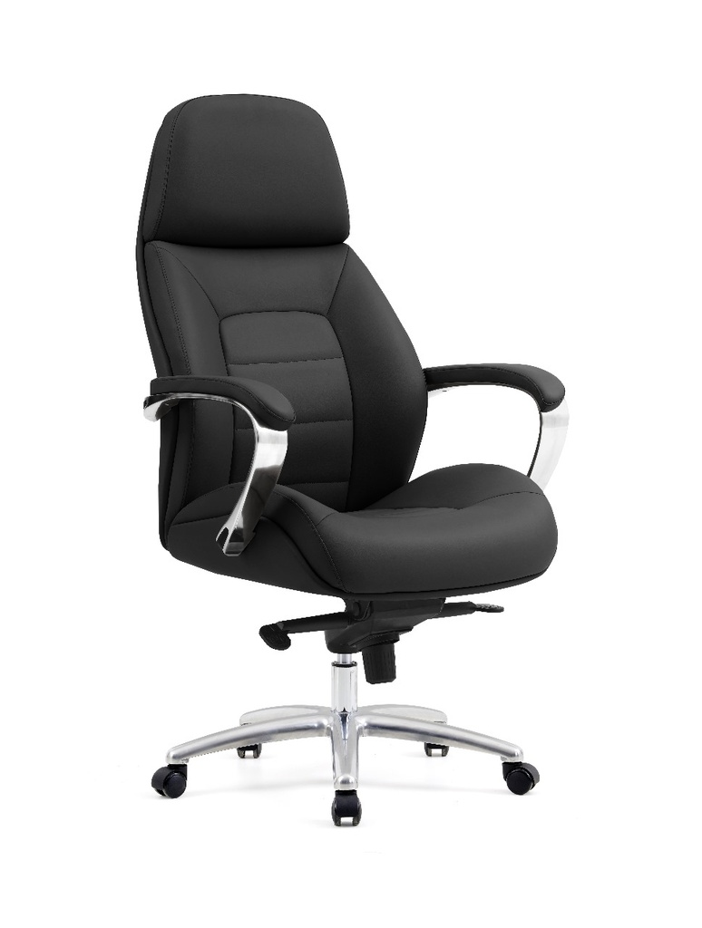 كرسي دوار ظهر طويل جلد CLR-BLACK PU MOD-181